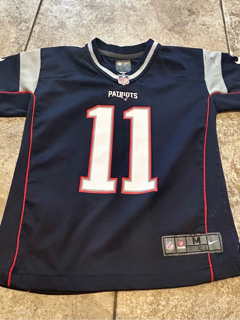 Patriots Kids' Edelman #11 Football Jersey - Nike